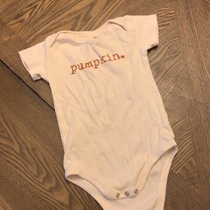 Tenth and pine pumpkin onesie